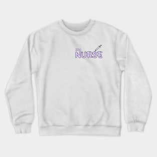 Intensive Care Unit (ICU) Nurse Purple Crewneck Sweatshirt